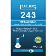 Резьбовой фиксатор средней прочности, 243 250ML (LockS)