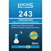 Резьбовой фиксатор средней прочности, 243 50ML (LockS)