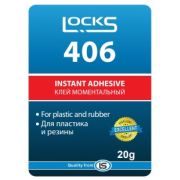 Цианоакрилатный клей для эластомеров и резины, 406 20g (LockS)